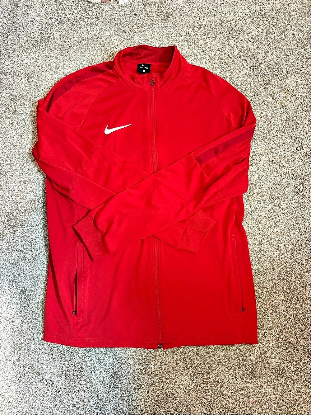 Nike Dri-FIT Red Performance Jacket Size Large